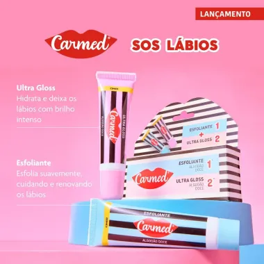Kit Carmed SOS L&aacute;bios Hidratante Labial 2 Unidades de 10g Cada