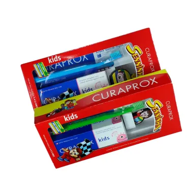 Escova Dental Curaprox Kids Vermelha + Creme Dental Kids e 1 Chaveiro