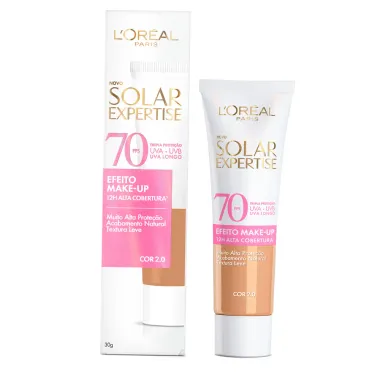 Protetor Solar L'Oréal Paris Solar Expertise Efeito Make Up FPS70 Cor 2.0 30g