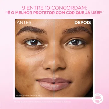 Protetor Solar Facial L'Oréal Solar Expertise FPS 70 Efeito Make UP Cor 4.0 30g