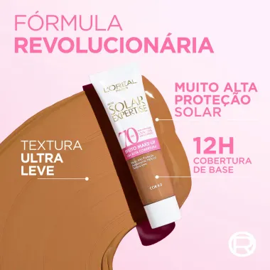 Protetor Solar Facial L'Oréal Solar Expertise FPS 70 Efeito Make UP Cor 4.0 30g