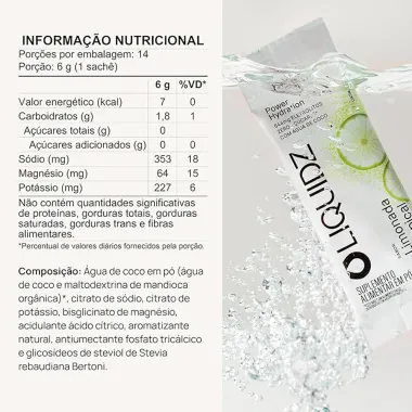 Liquidz Power Hydration Sabor Limonada Tropical 6g