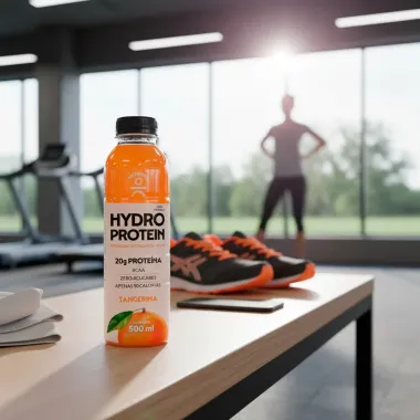 Hydro Protein Moving Sabor Tangerina com 20g de Prote&iacute;na e BCAA Zero A&ccedil;&uacute;car 500ml