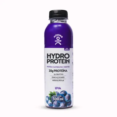 Hydro Protein Moving Sabor Uva com 20g de Proteína e 3g de Creatina Zero Açúcar 500ml