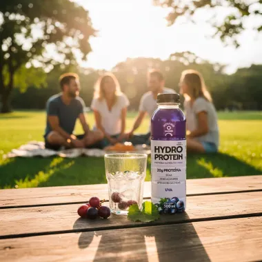 Hydro Protein Moving Sabor Uva com 20g de Prote&iacute;na e BCAA Zero A&ccedil;&uacute;car 500ml