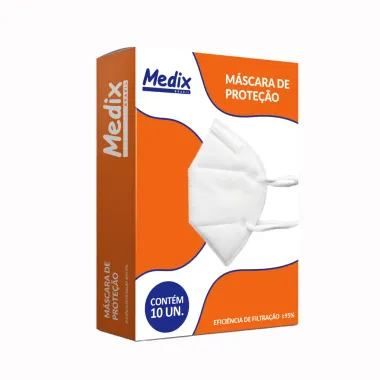 Máscara de Proteção Medix 4 Camadas Descartável com 10 Unidades