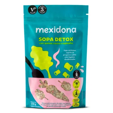 Sopa Detox Mexidona com  Quinoa Couve e  Espinafre Legumes Desidratados 130g