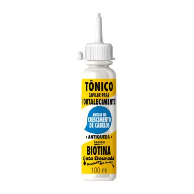 Tônico Capilar Gota Dourada para Fortalecimento Antiqueda Biotina 100ml