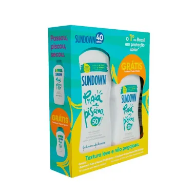Protetor Solar Sundown Praia e Piscina FPS 50 200ml e Ganhe Protetor Solar Sundown 100ml