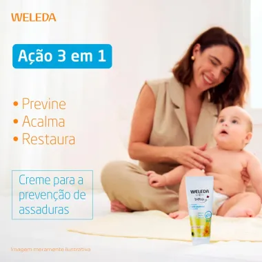 Weleda Baby Creme Preventivo de Assaduras Cal&ecirc;ndula 75ml