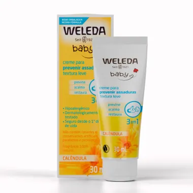 Creme Contra Assaduras Weleda Baby Calêndula 30ml