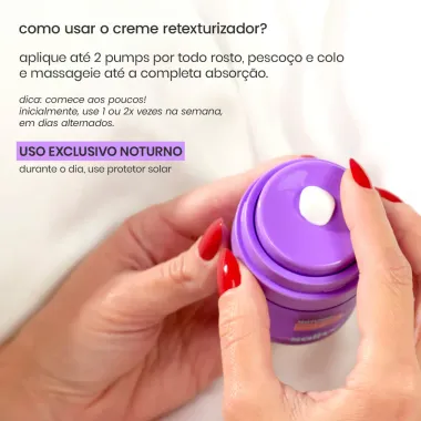 Creme Retexturizador Sallve Noturno 30g