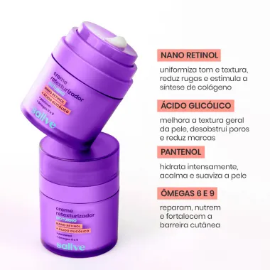 Creme Retexturizador Sallve Noturno 30g