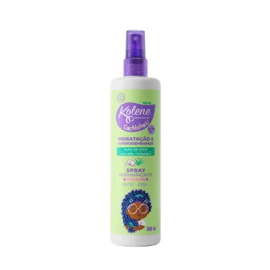 Spray Desembaraçante Kolene Cachinhos Oleo de Coco Aloe Vera + Vitaminas 300ml