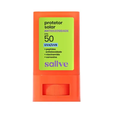Protetor Solar Sallve Bast&atilde;o FPS 50 Antioleosidade 15g