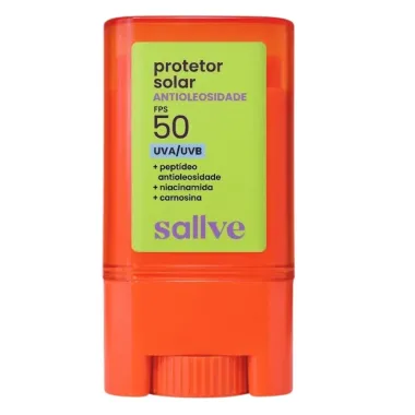 Protetor Solar Sallve Bast&atilde;o FPS 50 Antioleosidade 15g