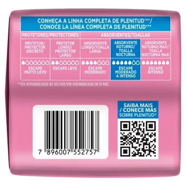 Absorvente Plenitud Noturno com Abas 8 Unidades