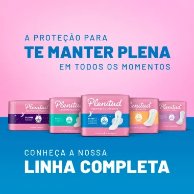 Absorvente Plenitud Noturno com Abas 8 Unidades