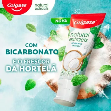 Creme Dental Colgate Natural Extracts Bicarbonato & Hortelã 90g