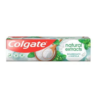 Creme Dental Colgate Natural Extracts Bicarbonato & Hortel&atilde; 90g