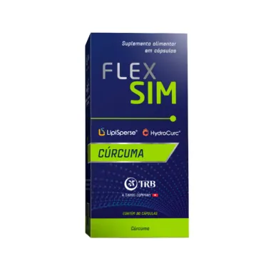 FlexSim C&uacute;rcuma com 30 C&aacute;psulas