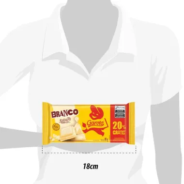 Chocolate Garoto Branco 80g Ganhe 20%