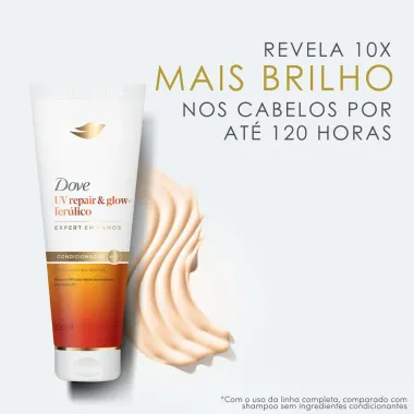 Condicionador Dove UV Repair e Glow Ferúlico Expert em Danos 250ml