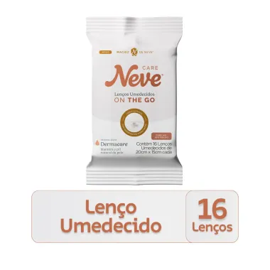 Len&ccedil;o Umedecido Neve Care On The Go 16 Unidades