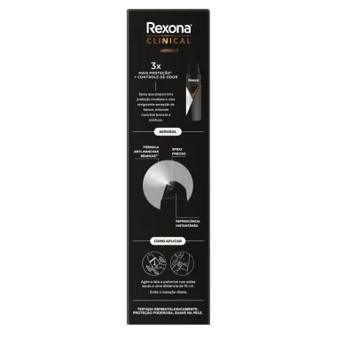 Desodorante Rexona Men Clinical Invisible 150ml