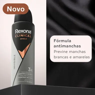Desodorante Rexona Men Clinical Invisible 150ml