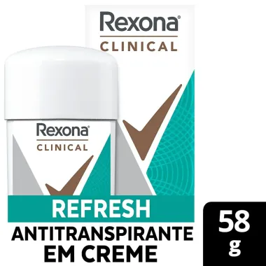 Desodorante Antitranspirante Rexona Clinical Creme Refresh 58g