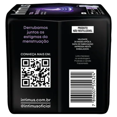 Absorvente Intimus Toda Tranquila Noite Suave com Abas Extra Longo 8 Unidades