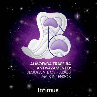 Absorvente Intimus Toda Tranquila Noite Suave com Abas Extra Longo 8 Unidades