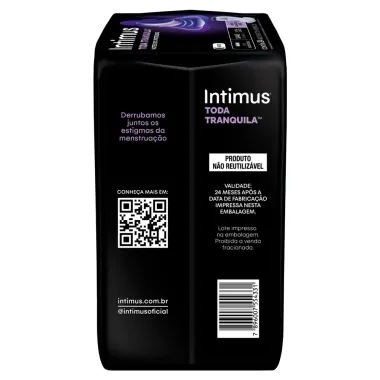 Absorvente Intimus Toda Tranquila Noite Suave com Abas Extra Longo 24 Unidades