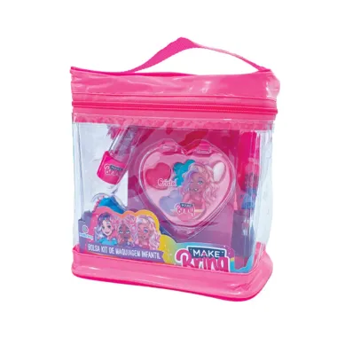 Kit de Maquiagem Make Brinq Necessaire