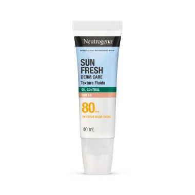 Protetor Solar Facial Neutrogena Sun Fresh Derm Care FPS80 Cor 2.0 Oil Control 40ml