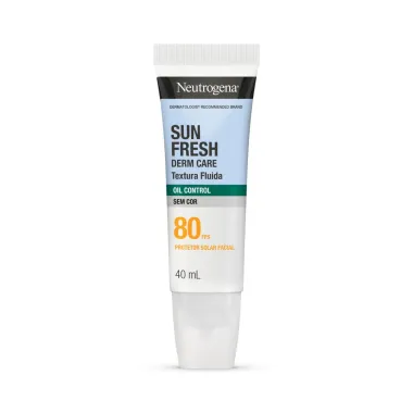 Protetor Solar Facial Neutrogena Sun Fresh Derm Care FPS 80 Oil Control Sem Cor 40ml