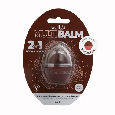 Multi Balm Vult 2 em 1 Boca & Olhos  Brigadeiro 6,5g