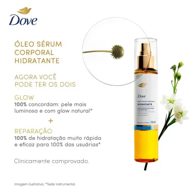 Óleo Sérum Corporal Dove Hidratante Spray 150ml