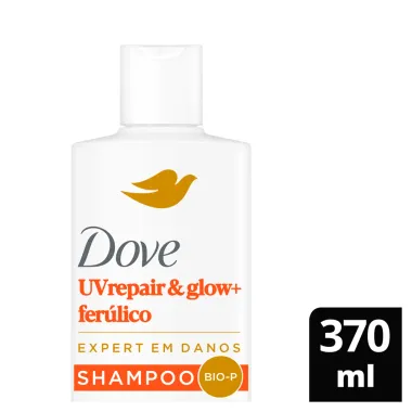 Shampoo Dove UV Repair e Glow Ferúlico Expert em Danos 600ml