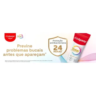 Kit Enxaguante Bucal Colgate Total Preven&ccedil;&atilde;o Ativa Clean Mint Zero &Aacute;lcool 500ml e Ganhe Creme Dental Original Mint 90g