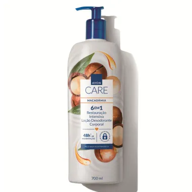 Loção Desodorante Corporal Avon Care Macadâmia 6 em1 Pele Seca A Extrasseca 700ml