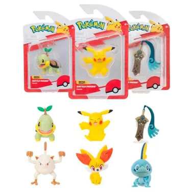 Figura de Batalha Pokémon Pikachu Sortidos