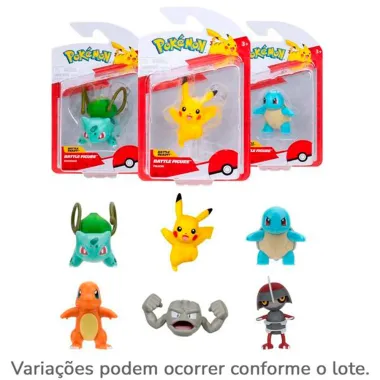 Figura de Batalha Pokémon Pikachu Sortidos