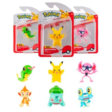Figura de Batalha Pokémon Pikachu Sortidos