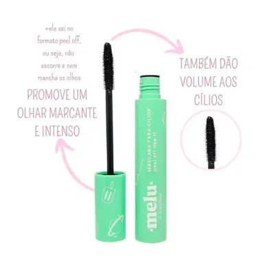 Máscara de Cílios Melu Ruby Rose Peel Off Like It Preto RRF516