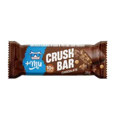 Barra de Proteína Mais Mu Crush Bar Chocolate com 10g de Proteína 35g