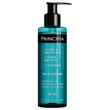 Gel de Limpeza Principia GL-01 Mix de Tensoativos Ácido Salicílico e Glicerina 200g