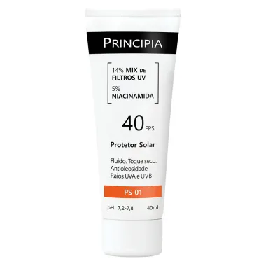Protetor Solar Principia FPS 40 Antioleosidade Fluido PS 01 40ml