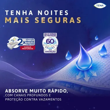 Roupa &Iacute;ntima Tena Pants Noturna Tamanho G/EG Leve 24 Pague 21 Unidades Descart&aacute;veis